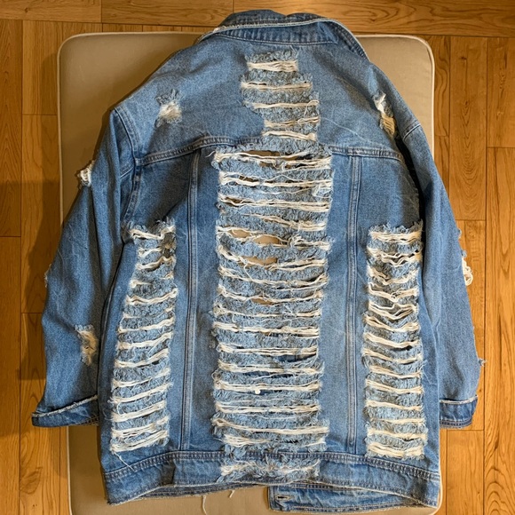 Oversized denim jacket - Picture 4 of 4